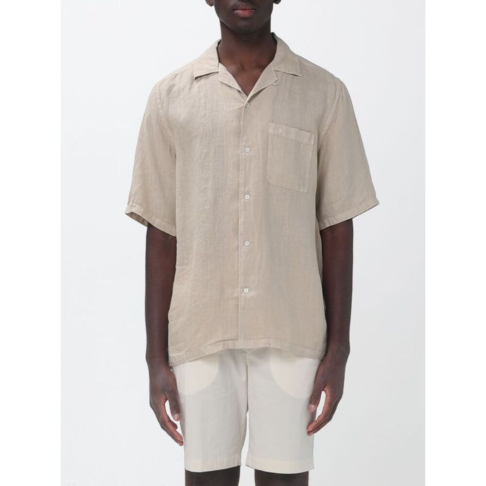 Brooksfield Shirt Men Beige